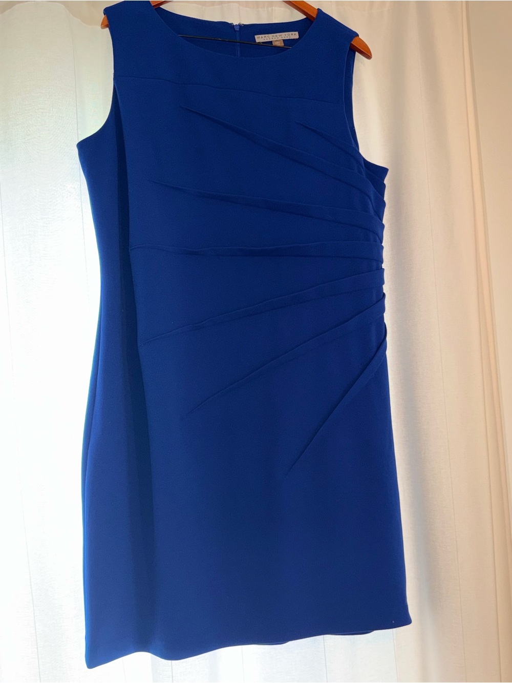 Marc New York Cobalt Blue Sleeveless Sheath Dress